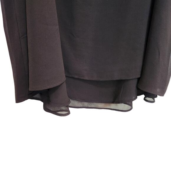 Torrid Strappy Sophie Chiffon Lattice Neck Swing Cami Tank Top Black Size 1X - Picture 7 of 10